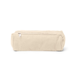 Necessaire in cotone riciclato con tasca esterna 300 g/m² color naturale seconda vista