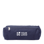 Necessaire in cotone riciclato con tasca esterna 300 g/m² vista principale