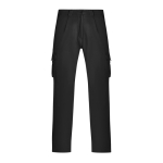 Pantalone in poliestere unisex multitasche 140 g/m² Roly Direct Warmor color nero prima vista d'uso