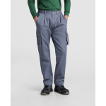 Pantalone in poliestere unisex multitasche 140 g/m² Roly Direct Warmor color grigio topo prima vista d'uso