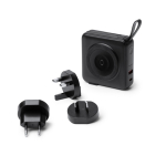 Power bank 3 in 1 con ricarica rapida wireless 15W 10.000 mAh color nero prima vista d'uso