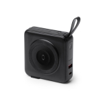 Power bank 3 in 1 con ricarica rapida wireless 15W 10.000 mAh color nero vista dettaglio 3