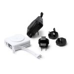 Power bank 3 in 1 con ricarica rapida wireless 15W 10.000 mAh color nero vista dettaglio 4