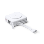 Power bank 3 in 1 con ricarica rapida wireless 15W 10.000 mAh color nero vista dettaglio 6