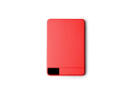 Powerbank magnetico in alluminio riciclato con ricarica rapida 5.000 mAh color rosso seconda vista
