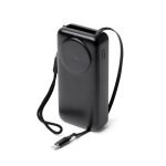 Power bank con schermo LED e ricarica rapida 22,5W 20.000 mAh color nero prima vista d'uso