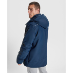 Parka termico sportivo imbottito con dettagli riflettenti Roly Emin color blu mare vista dettaglio 2