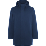 Parka unisex 3/4 con cappuccio rimovibile e zip Roly Direct Dome color blu mare prima vista d'uso
