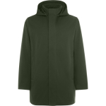 Parka unisex 3/4 con cappuccio rimovibile e zip Roly Direct Dome color verde militare prima vista d'uso