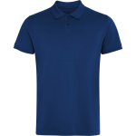 Polo unisex a manica corta in piqué con colletto a bottoni 210 g/m2 Roly Direct Wos color blu mare prima vista d'uso