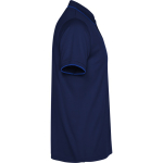 Polo tecnica a manica corta con rib a contrasto 200 g/m2 Roly Direct Sian color blu reale