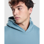 Felpa unisex oversize con cappuccio foderato 320 g/m2 Roly Direct Otto color blu grigiastro vista dettaglio 3