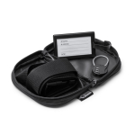 Set da viaggio 3 in 1 con lucchetto a combinazione e custodia con zip color nero prima vista d'uso