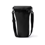 Borsa termica per bottiglie con tracolla e chiusura a zip 1 L color nero seconda vista