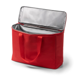 Borsa frigo familiare con interno isotermico e chiusura a zip 25L color rosso vista dettaglio 1