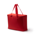 Borsa frigo familiare con interno isotermico e chiusura a zip 25L color rosso vista dettaglio 2