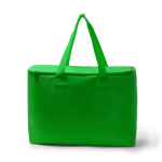 Borsa frigo familiare con interno isotermico e chiusura a zip 25L color verde seconda vista
