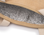 Borsa frigo in cotone e iuta con interno isotermico 280 g/m2 vista dettaglio 4