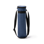 Borsa termica per bottiglia con tracolla regolabile e chiusura a zip 1 L color blu grigiastro seconda vista