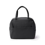 Borsa frigo con interno isotermico e tasca frontale in similpelle 8L color nero seconda vista