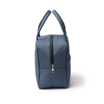 Borsa frigo con interno isotermico e tasca frontale in similpelle 8L color blu mare vista dettaglio 2