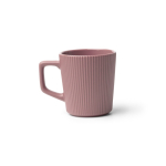 Tazza in ceramica 320 ml con esterno opaco e design scanalato seconda vista