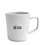 Tazza in ceramica 320 ml con esterno opaco e design scanalato vista principale