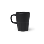 Tazza in ceramica con finitura opaca e interno abbinato 450 ml color nero seconda vista