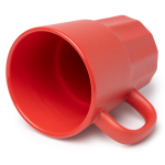 Tazza in ceramica con finitura opaca e interno abbinato 450 ml color rosso vista dettaglio 1