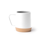 Tazza in ceramica con finitura opaca e manico geometrico 320 ml color bianco seconda vista
