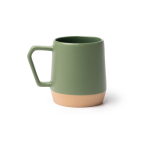Tazza in ceramica con finitura opaca e manico geometrico 320 ml color verde pastello seconda vista