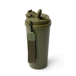 Bicchiere termico in acciaio inox con coperchio antigoccia 500ml color verde scuro vista dettaglio 3