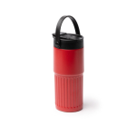 Bicchiere termico in acciaio inox con cannuccia e dosatore 600 ml color bianco vista dettaglio 1