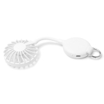 Ventilatore portatile con anello magnetico e 3 velocità color bianco vista dettaglio 6