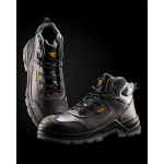 Stivale da lavoro unisex con lacci e puntale in fibra di vetro Roly Iron color  arancione fluorescente vista dettaglio 3