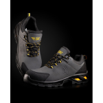 Calzature da lavoro impermeabili con puntale rinforzato e tessuto in pelle Roly Rock color giallo vista dettaglio 3