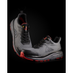 Calzature da lavoro unisex traspiranti con suola in gomma morbida Roly Onyx color rosso vista dettaglio 3