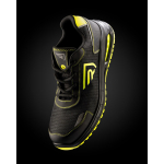 Calzature da lavoro unisex sportive con lacci e suola a doppia densità Roly Beryl color giallo fluorescente vista dettaglio 1