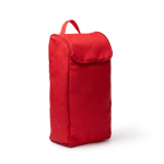 Portascarpe ecologico con rete traspirante e base imbottita color rosso prima vista d'uso