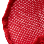 Portascarpe ecologico con rete traspirante e base imbottita color rosso vista dettaglio 1