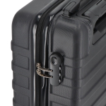 Trolley da cabina compatto con supporto per smartphone sul manico 14'' color nero sesta vista