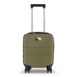 Trolley da cabina compatto con supporto per smartphone sul manico 14'' color verde oliva