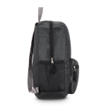 Zaino pieghevole leggero con tasca frontale e rete laterale 16L color nero sesta vista