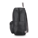 Zaino pieghevole leggero con tasca frontale e rete laterale 16L color nero settima vista