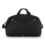Borsa da viaggio o sportiva con dettaglio riflettente e zip 35L color nero