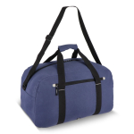 Borsa da viaggio o sportiva con dettaglio riflettente e zip 35L color blu scuro terza vista