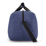 Borsa da viaggio o sportiva con dettaglio riflettente e zip 35L color blu scuro quinta vista
