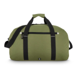 Borsa da viaggio o sportiva con dettaglio riflettente e zip 35L color verde oliva