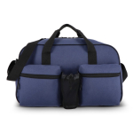 Borsa sportiva in PET riciclato con doppia tasca frontale 25L color blu scuro