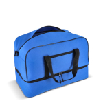 Borsa in poliestere riciclato per sport o viaggio 50L color blu quinta vista